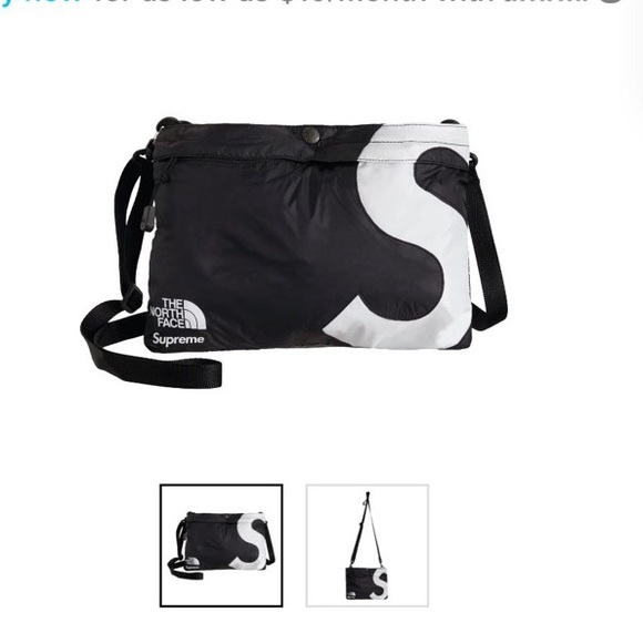 Supreme × The North Face Shoulder Bag Supreme The North Face Leather Shoulder Bag Black - FW18 - US